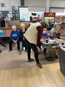 Trefoil Guilds enjoying bowling